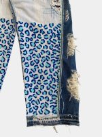 Pants with Leopard Panel Detail | Statement Wear - Image 24