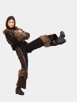 Frost Co-Ord Set – Canvas & Faux Fur Handcrafted Ensemble - Image 9