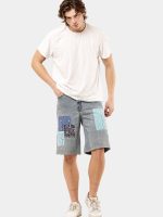 Reworked Bandana Patch Denim Jorts - Image 11
