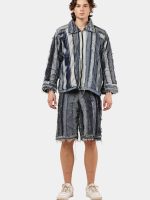 Reconstructed Levi's Panelled Jacket & Shorts Set - Image 8