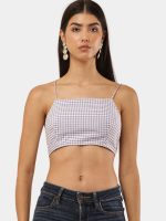 Shirt Check Crop Top - Image 3