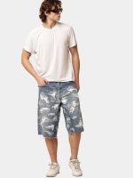 Upcycled Distressed Baggy Denim Jorts - Image 13