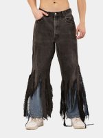 Levi’s Distressed Strip Hem Jeans – Layered Blue Detail - Image 9