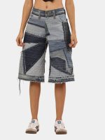Upcycled Patchwork Denim Jort - Image 4