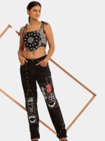 Gothic Bandana Set – Black Bandana Corset
