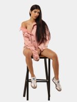 Denim Jacket with Cyberglism Back Print & Hand Cudana Work - Image 9