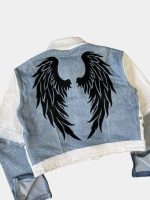 Wing Graphic Denim Jacket - Image 5