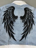 Wing Graphic Denim Jacket - Image 3