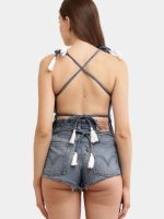 The Backless Pocket Top – Recycled Denim - Image 5