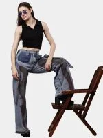 Denim Pants with Red Thread Detailing & 3D Pocket Design - Image 7