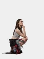 Levi’s & Flannel Patchwork Boho Skirt - Image 3