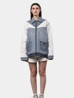 Dual-Tone Denim Patchwork Jacket - Image 3