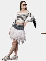 Levi’s Denim & Mesh Layered Skirt - Image 6