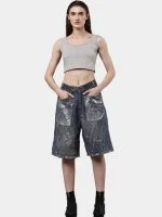 Levi’s Silver Foil Jorts - Image 12