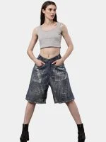 Levi’s Silver Foil Jorts - Image 11