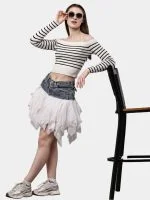 Levi’s Denim & Mesh Layered Skirt - Image 5