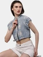 Flannel Check Crop Top - Image 11