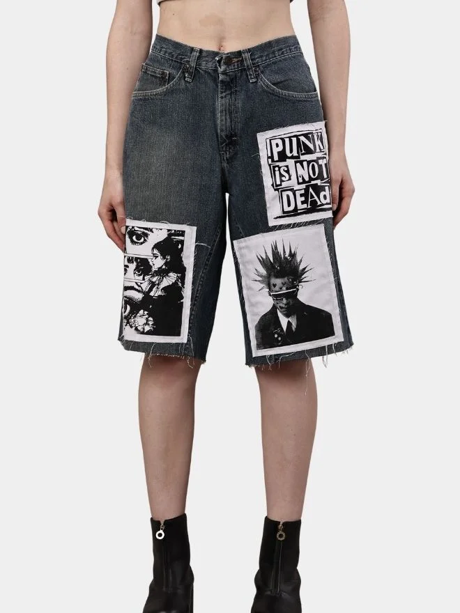 125 Wrangler Graphic Patch Jorts - Image 1