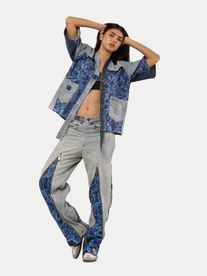 13 Indigo Patchwave Co-ord