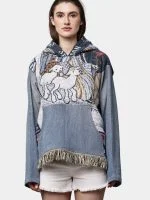 Tapestry & Denim  Hoodie - Image 12