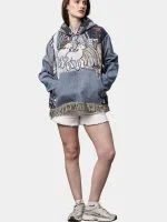 Tapestry & Denim  Hoodie - Image 10