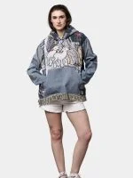 Tapestry & Denim  Hoodie - Image 9