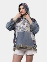 Tapestry & Denim  Hoodie - Image 8