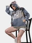 Tapestry & Denim  Hoodie