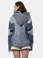 Double Hood Denim Jacket - Image 2
