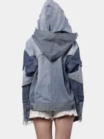 Double Hood Denim Jacket - Image 21
