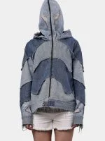 Double Hood Denim Jacket - Image 19