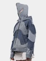 Double Hood Denim Jacket - Image 17