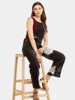 Bandana Panel Reworked Levi’s Jeans & Sleeveless Knit Panel Top Co-Ord Set - Image 10