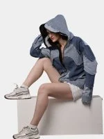 Double Hood Denim Jacket - Image 12