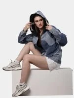 Double Hood Denim Jacket - Image 11