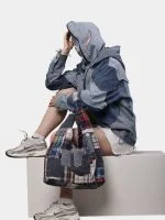 Double Hood Denim Jacket - Image 10