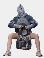 Double Hood Denim Jacket - Image 9