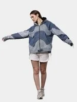 Double Hood Denim Jacket - Image 8