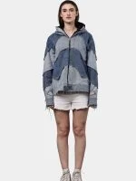 Double Hood Denim Jacket - Image 7