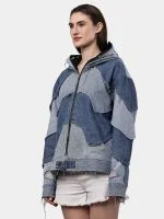Double Hood Denim Jacket - Image 6