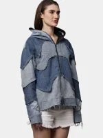 Double Hood Denim Jacket - Image 5