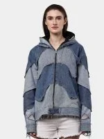 Double Hood Denim Jacket - Image 4