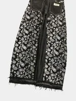 Black Paisley Baggy Pants – Hand-Stitched - Image 18