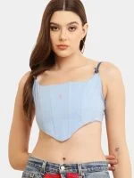 Punk Bandana Levi’s Jeans & Reworked Polo Corset Set - Image 9