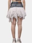 Levi’s Denim & Mesh Layered Skirt