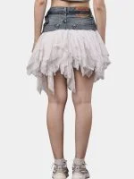 Levi’s Denim & Mesh Layered Skirt
