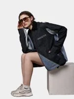 Denim Jacket with Contrast Thread Work - Image 11