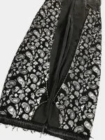 Black Paisley Baggy Pants – Hand-Stitched - Image 14