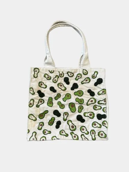 Retrovocado Hand-Embroidered Vintage Denim Tote