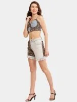 Leopard Print Denim Reworked Co-Ord Set - Image 3